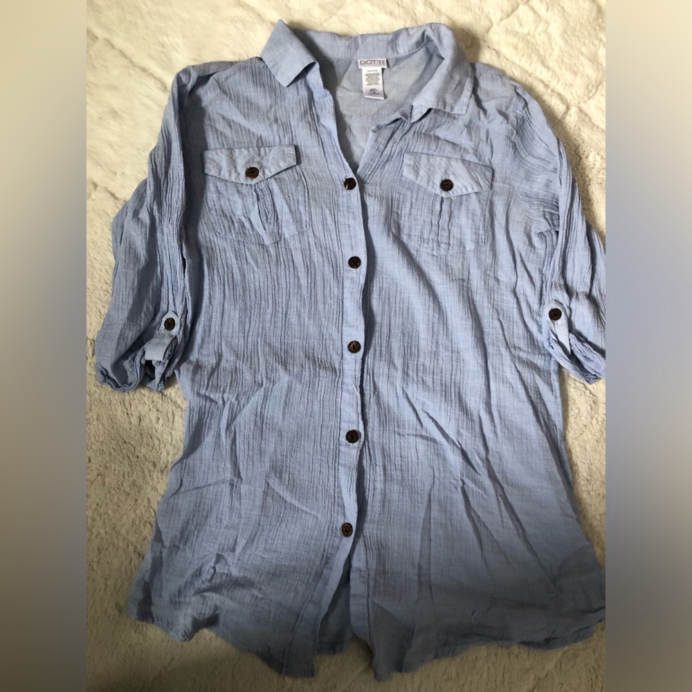 Dotti Denim Button Up